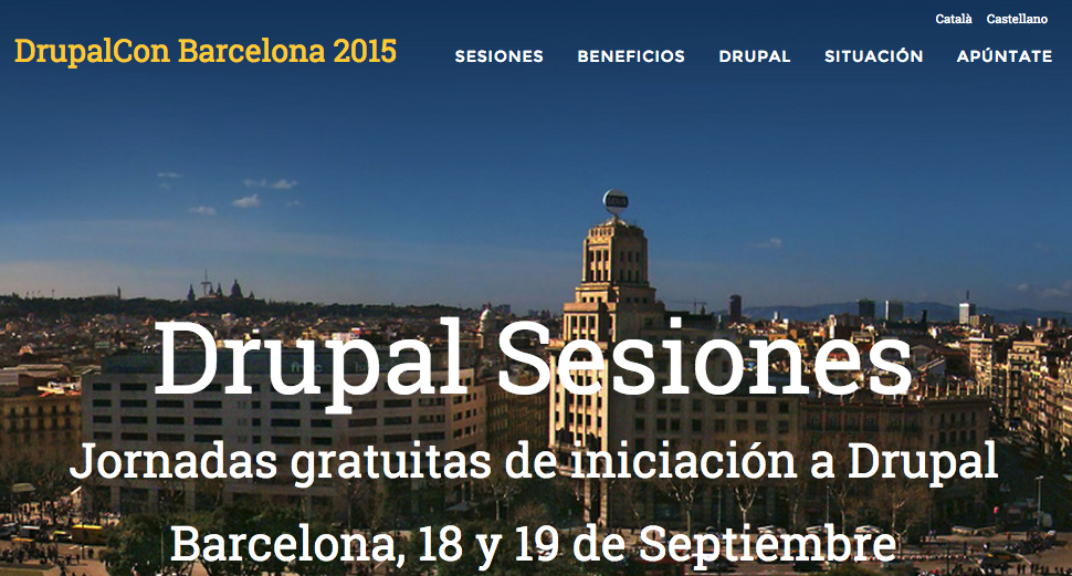 Formación Drupal Barcelona 2015