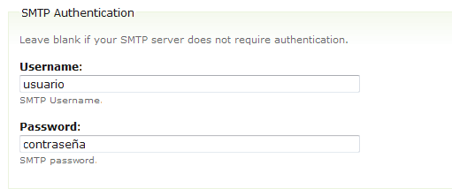 SMTP Authentication Drupal module