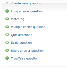 Creación de preguntas en un cuestionario - Módulo QUIZ
